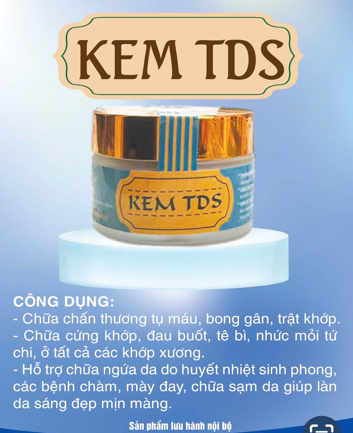 Kem TDS hộp